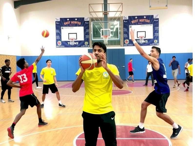 Indian Hoopsters Desi Hoop Challenge finals showing top players competing