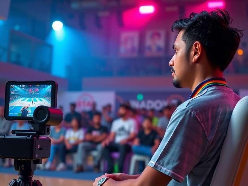 Indian Hoopsters content creators recording gameplay and streaming to their audience