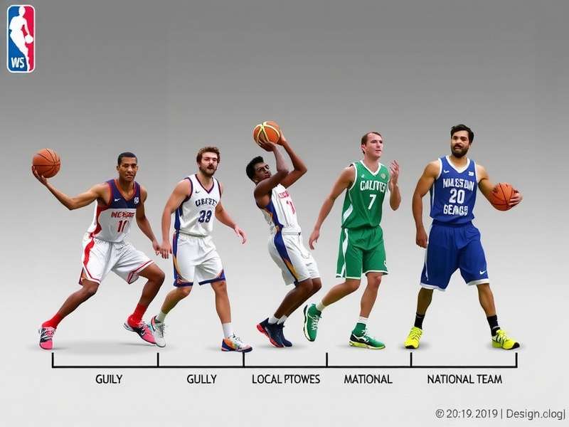 Indian Hoopsters career mode showing player progression from local gully to national team